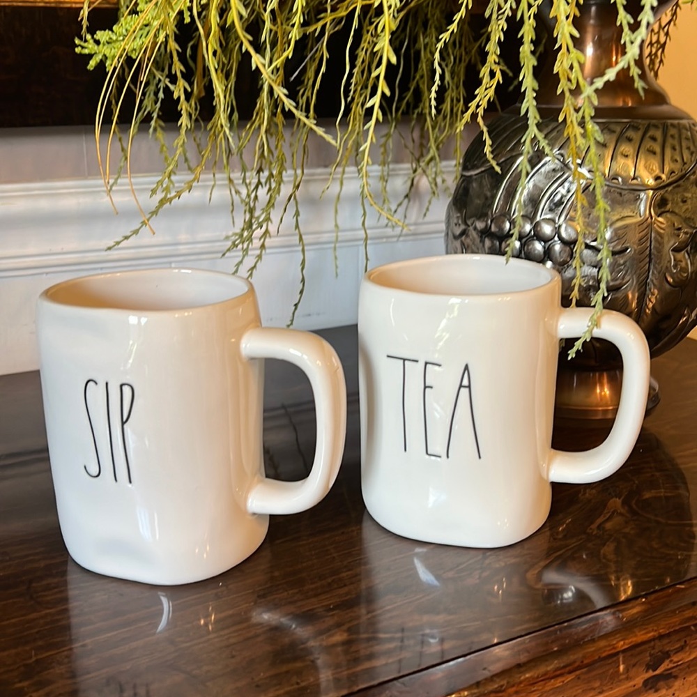 RAE DUNN Mugs - Sip & Tea